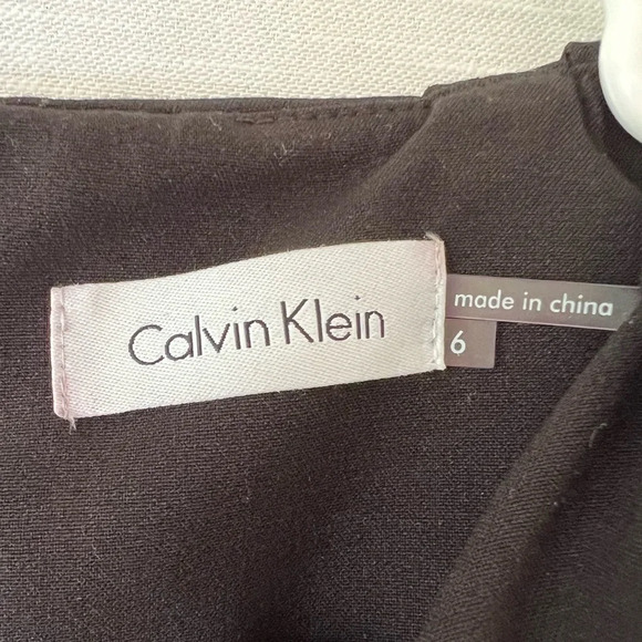 Calvin Klein Black Sheath Dress Size 6 - Picture 8 of 8
